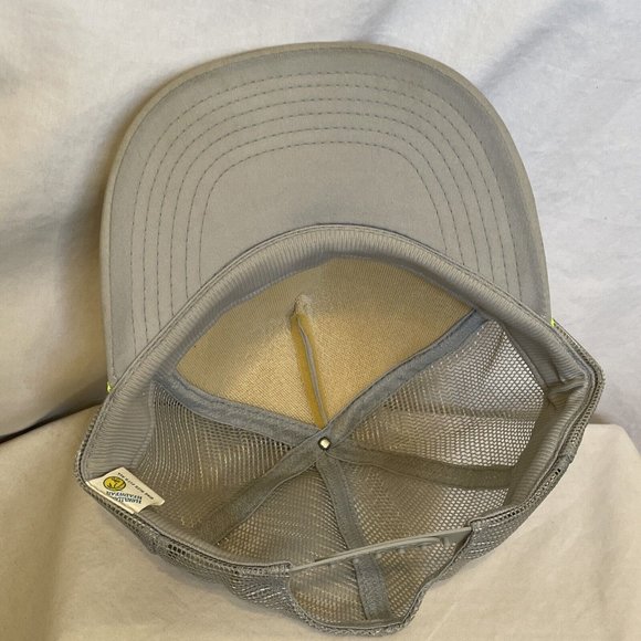 Hang Loose Maui Hawaii Trucker Ball Cap Snapback Hat Grey Gray Headwear Beach - Picture 7 of 9